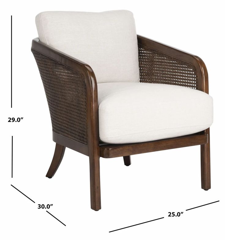 an image of a chair with measurements