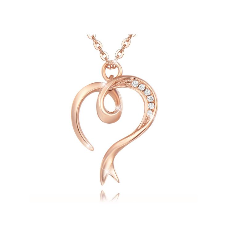 Love is Never Ending: Classic heart pendant design, the necklace is the best choice to show your love and gift for women and girls. Set a diamond in the middle of the heart pendant to look more luxurious. Wearing it, you will be the focus on any occasions. Materials: 14K Solid Rose Gold and Diamond. Pendant Size: 16*13MM. Chain Length: 16"+2" Extender for Adjusting. Weight: Total 1.68g. Rose Gold Diamond Necklace For Anniversary Gift, Rose Gold Heart Necklace For Anniversary, Rose Gold Diamond Heart Necklace As Gift, Elegant Rose Gold Heart Necklace For Valentine's Day, Rose Gold Heart Necklace With Diamond Accents, Rose Gold Pendant Heart Necklace, Rose Gold Heart Diamond Necklace, Rose Gold Diamond Necklaces For Valentine's Day, Elegant Rose Gold Heart Pendant Necklace