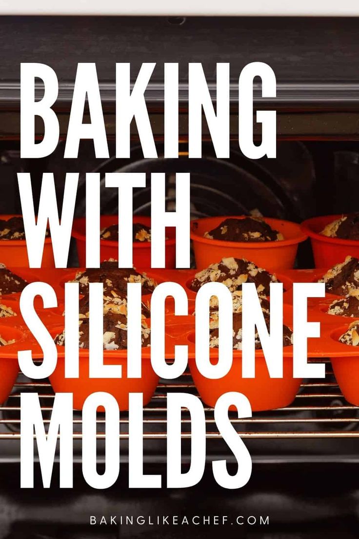 baking with silcone molds in the oven