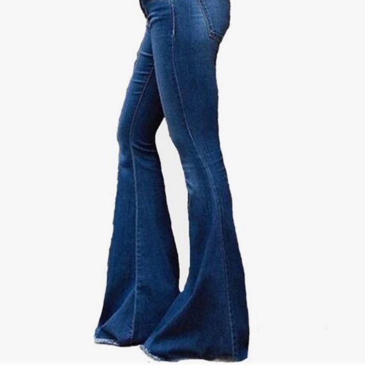 Bell Bottoms, Jeans, New, Never Worn Bell Bottoms Jeans, Bell Bottoms, Flare Jeans, Wide Leg, Women Jeans, Color Blue, My Style, Women Shopping, Blue