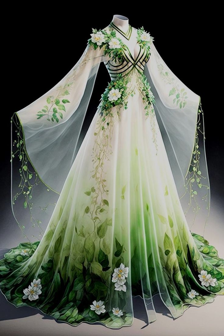 Gaun Abad Pertengahan, Magical Dress, Fest Outfits, Fantasy Clothes, Old Fashion Dresses, Fantasy Dresses, Dress Design Sketches, Fashion Illustration Dresses, Fantasy Gowns