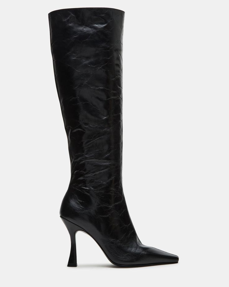 Expertly crafted, the FAYE knee-high heeled boot features an inside zipper for easy wear. This boot offers both style and functionality. Stay on trend and comfortable with this must-have addition to your wardrobe. 3.75 inch heel height Size 6 measurements: 14.5 inch shaft circumference, 14.75 inch shaft height Size 8 measurements: 15.5 inch shaft circumference, 15 inch shaft height Size 10 measurements: 16.5 inch shaft circumference, 15.5 inch shaft height Leather upper material Textile and synt Knee-high Boots For Evening In Fall, Chic Wide Calf Heeled Boots With Zipper, Chic Wide Calf High Shaft Heeled Boots, Wide Calf Heeled Boots With Zipper For Formal Occasions, Formal Wide Calf Heeled Boots With Zipper Closure, Fitted Knee-high Boots With Padded Heel, Trendy Knee-high Heeled Boots With Padded Heel, Evening Wide Calf Knee-high Boots, Fitted Knee-high Boots With Zipper For Work