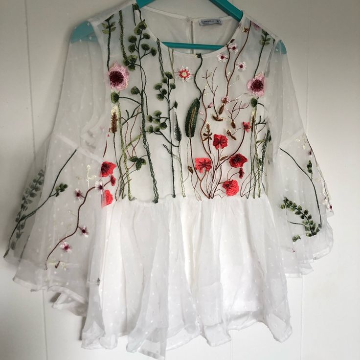 Garden Floral Sheer Fabric Blouse. Runs Small. Size S. Ordered Online But Didn’t Fit. Never Worn Nwot Feminine Spring Blouse For Garden Party, Feminine Blouse For Spring Garden Party, Feminine Blouse For Garden Party In Spring, Casual Long Sleeve Tops For Garden Party, Floral Print Blouse For Spring Garden Party, Spring Garden Party Blouse With Floral Print, White Floral Print Top For Garden Party, Chic Tops For Garden Party In Spring, Chic Spring Blouse For Garden Party