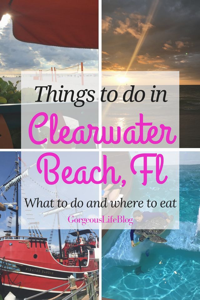 there are pictures with the words things to do in clearwater beach, fl