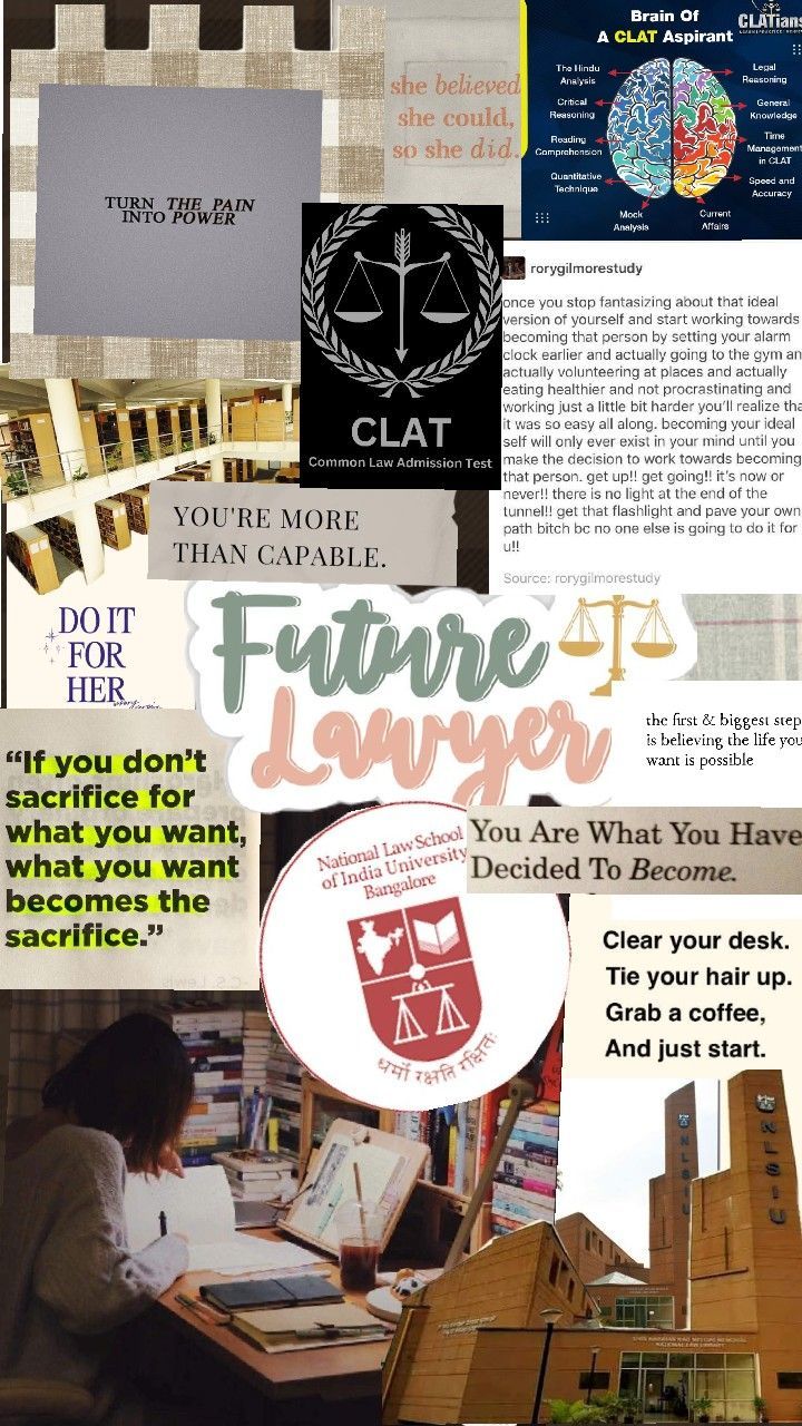 a collage of different images with the words future law on them and an image of a woman sitting at her desk