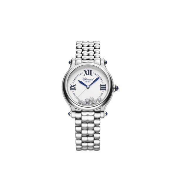 HAPPY SPORT THE FIRST 33 MM, AUTOMATIC, STAINLESS STEEL, DIAMONDS 278610-3001 - Chopard Swiss Luxury Watches and Jewelry Manufacturer Chopard Jewelry, Chopard Watch, Dancing Diamond, Swiss Luxury Watches, Swiss Luxury, Women Diamond, Jewelry Manufacturers, Diamond Watch, Sport Watches