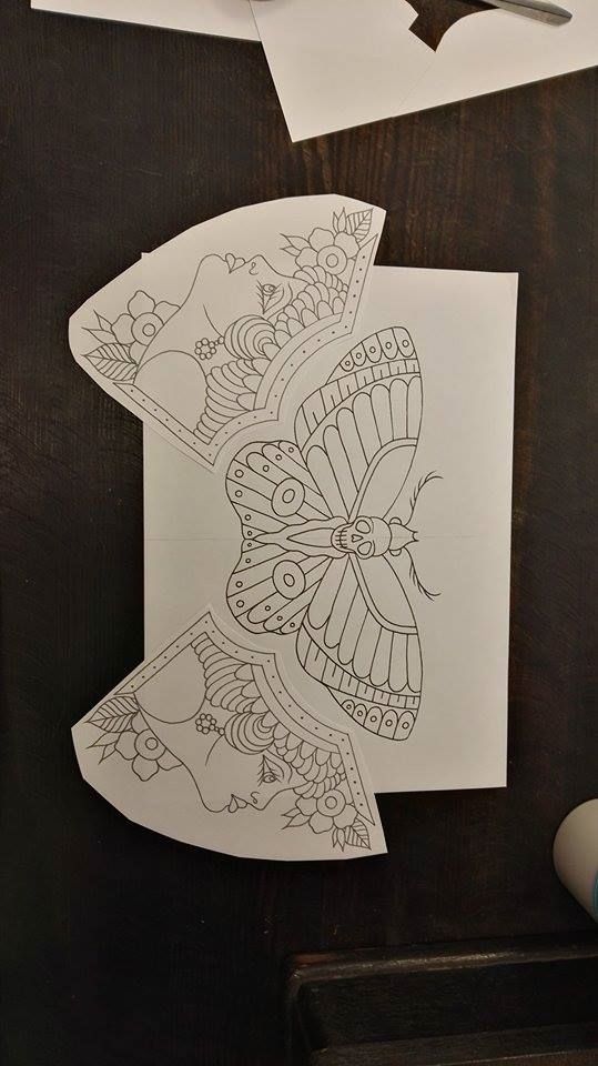 some paper cut out to look like an owl