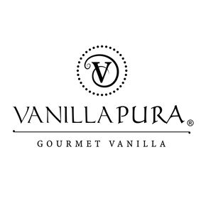 the logo for vanilla pura gourmet vanilla