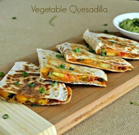 Vegetable Quesadilla - Shweta in the Kitchen #Quesadilla #vegetarian #mexicanrecipe Veg Burrito, Veg Nachos, Vegetable Quesadilla, Vegetarian Quesadillas, Easy Mexican Recipes, Vegetarian Taco, Vegetarian Quesadilla, Mexican Dish, Flour Tortilla