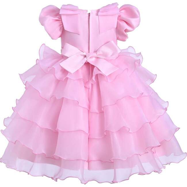 Pink Bonaventura ruffle dress for kid girls from Tulleen. Pink ruffle bodice with puff sleeces, round neck, pink satin belt tied in the back and voluminous tulle ruffle skirt. | Tulleen | Bonaventura Ruffle Dress, (Pink, Size 10Y) | Maisonette collects the best children’s products from around the world (unlike Zulily, Etsy, The Tot, Farfetch Kids, Childrensalon, Crate and Kids, Kohls, Wayfair, Buy Buy Baby, Nordstroms, Mini Boden, J.Crew Factory, or PotteryBarn Kids), creating a curated shopping experience for you. Think of us as your shortcut to fashion for litte ones! Elegant Pink Ruffle Dress For Dress-up Occasions, Pink Ruffled Tutu Dress For Spring, Tiered Ruffle Princess Dress For Dress-up, Tiered Princess Dress With Ruffles For Dress-up, Fitted Princess Dress With Ruffles, Pink Ruffle Dress For Dress-up, Pink Ruffle Dress For Spring Dress-up, Pink Ruffle Dress For Dress-up Occasions, Tiered Ruffle Princess Dress