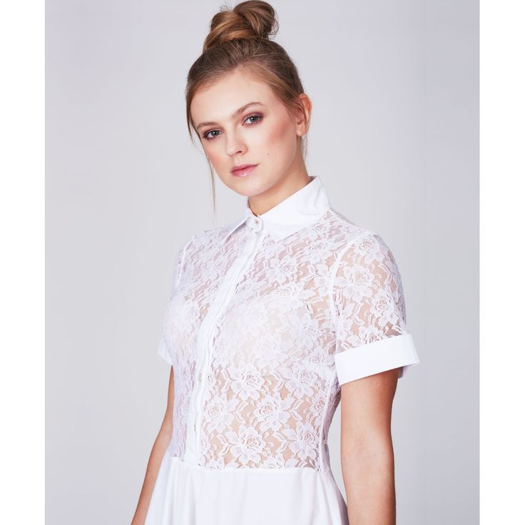 The Cotton Lace Dress is cut from a sumptuous lightweight cotton poplin. Mastering modern femininity, this design is a beautiful spring essential. The Lace Dress showcases a feminine and elegant design. This beautiful style accentuates the waist, where the cut follows the curves of a woman’s silhouette. The full cotton skirt adds a luxurious and elegant finish; the perfect option for any occasion. Exquisite finishing touches are seen in cotton cuffs and collar, which showcase the custom-made gol White Cotton Lace Dress, Cotton Lace Dress, Spring Essentials, White Cotton Dress, Beautiful Style, Designer Lingerie, Dress C, Cotton Skirt, Mens Jewelry Bracelet