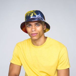 Tie Dye Bucket – usastrong.IO Casual Flat Brim Bucket Hat For Summer, Summer Cotton Bucket Hat With Flat Brim, Summer 5-panel Hats One Size Fits Most, Summer 5-panel Hats One Size, Yellow Cotton Casual Sun Hat, Summer 5-panel Hat One Size Fits Most, Casual Yellow Cotton Sun Hat, Summer 5-panel Bucket Hat For Beach, Casual Multicolor Cotton Sun Hat