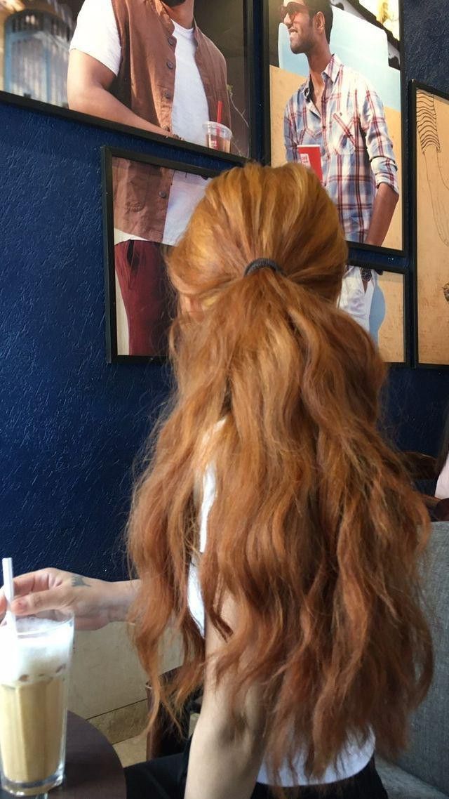 Ginger hair red hair hip length hair wavy hair Hairstyles Ginger, Curly Ginger Hair, Ginger Head, Hair Red, Good Bye, Curly Hair Tips, Orange Hair, Hair Inspo Color, Ginger Hair