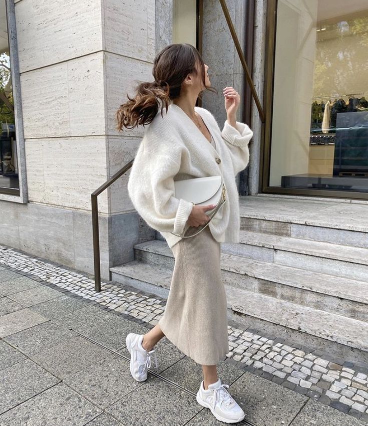 Cozy Sweater Dress, Zara Skirt, Sweater Dress Outfit, Looks Street Style, Mode Inspo, 가을 패션, Autumn Outfit, Looks Style, Mode Inspiration