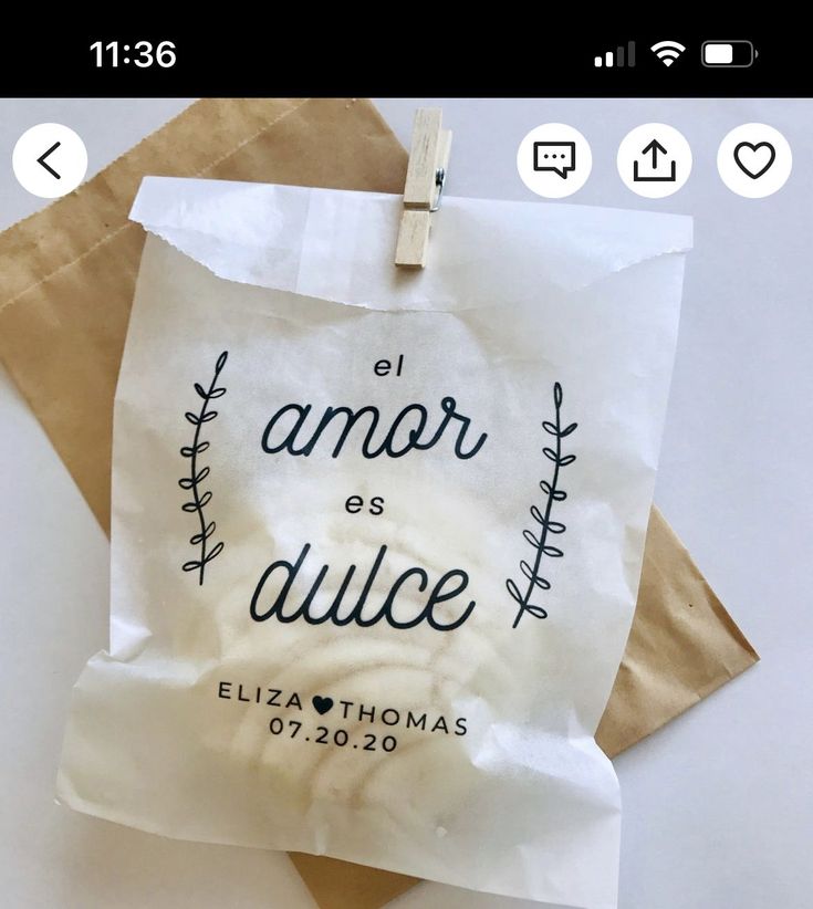 a paper bag with the words el amarr as dulce on it