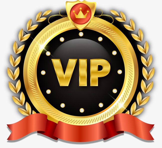 a gold and black badge with the word'vlp'in front of it