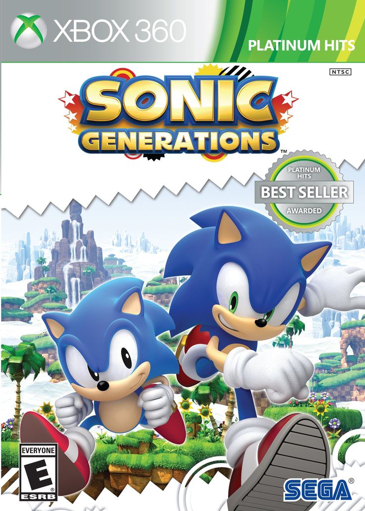 the box art for sonic generations