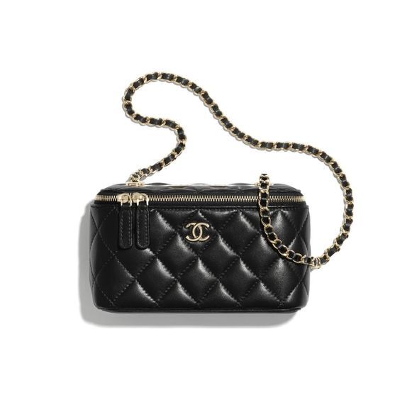 Chanel Bags | Case Crossbody 21C Small Vanity With Classic Chain Quilted Blac, Black, (One Size), New | Tradesy Chanel Cross Body Bag, Chanel Vanity Case, Chanel Vanity, Moda Chanel, Mode Chanel, Small Vanity, Chanel Store, Vanity Bag, Leather Cross Body Bag