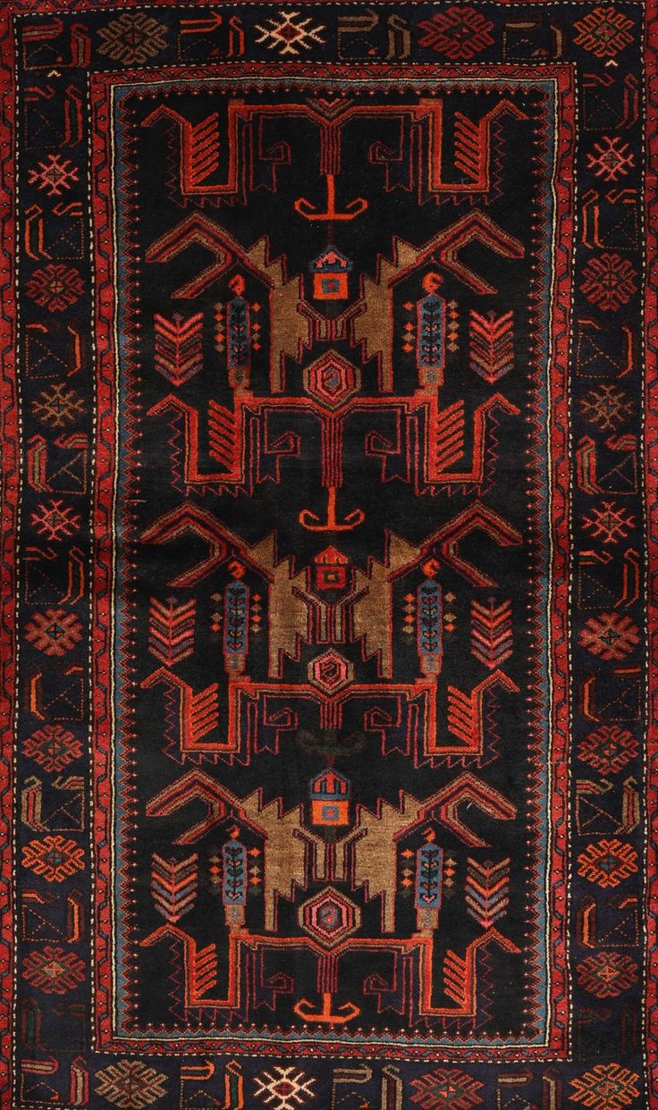 Bloomsbury Market Oh Black/Red/Beige Rug | Wayfair Animal Rug, Brown Color Palette, Traditional Area Rug, Slip And Fall, Brown Area Rugs, Traditional Rug, Flannel Material, Washable Area Rugs, Brown Rug