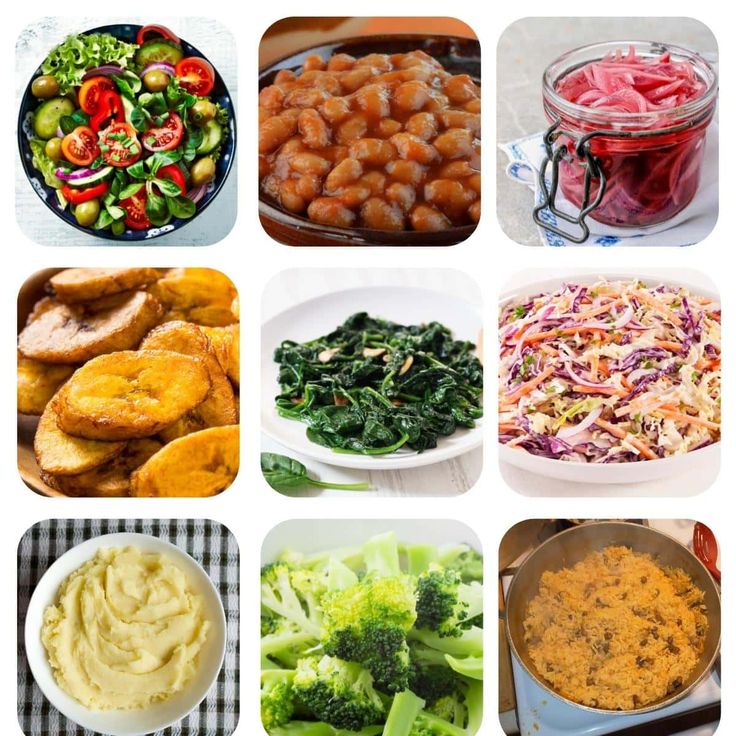 a collage of different foods including broccoli, carrots and other vegetables