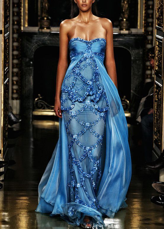 23 Glamour Evening  Dresses Zuhair Murad Haute Couture, Haute Couture Dresses, Blue Gown, Zuhair Murad, Couture Gowns, Spring Summer Dress, Gorgeous Gowns, Beautiful Gowns, Couture Dresses