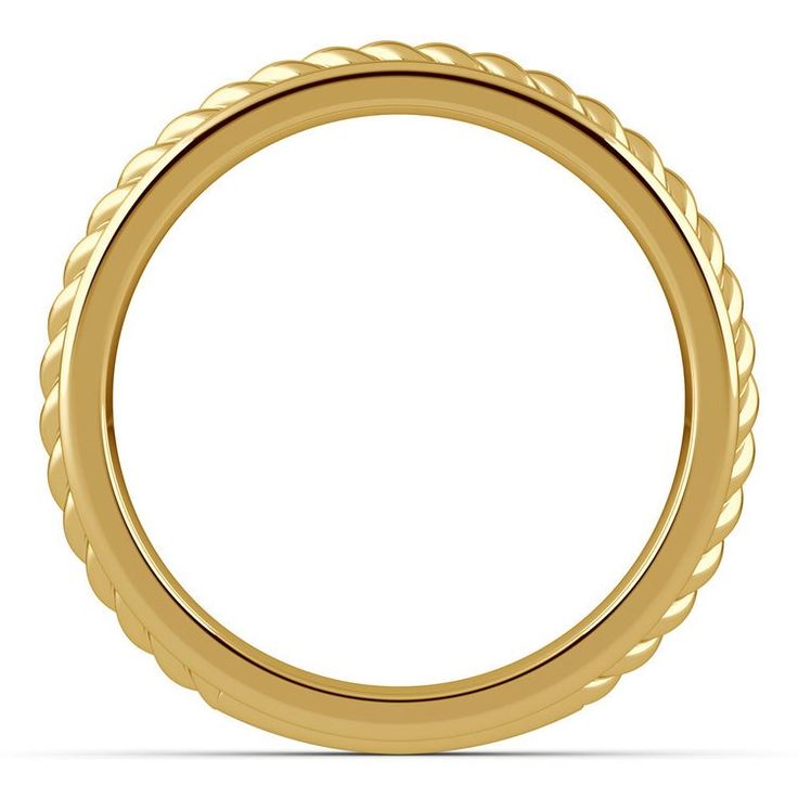 a gold wedding ring with braiding on the sides and an oval design in the middle