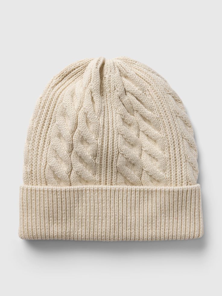 Soft knit cable-knit beanie.  Ribbing at roll cuff.  For more fit and sizing info, check out our Size Guide. Oc Inspo, Anna Wintour, Toddler Gifts, Knit Beanie, Soft Knits, Cable Knit, Baby Toddler, Size Guide, Gap