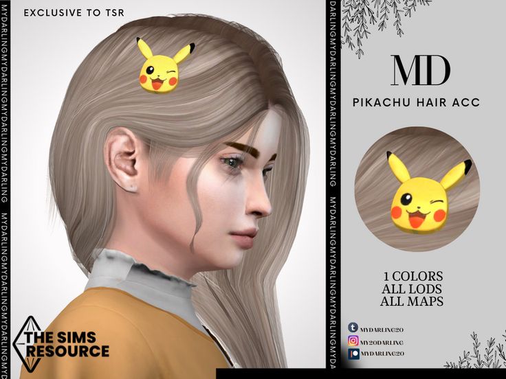 an image of a woman with pikachu hair accs on her head and the same hairstyle