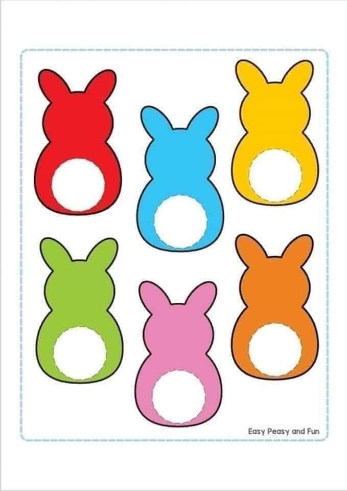 an image of bunny ears cut outs