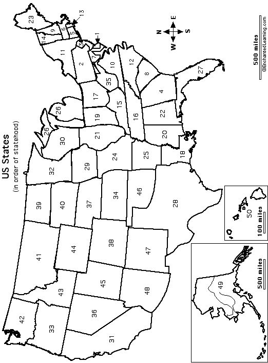 a map of the united states, with two lines showing where each state is located