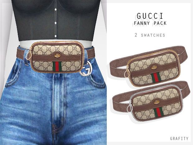 the fanny pack has two matching belts on it