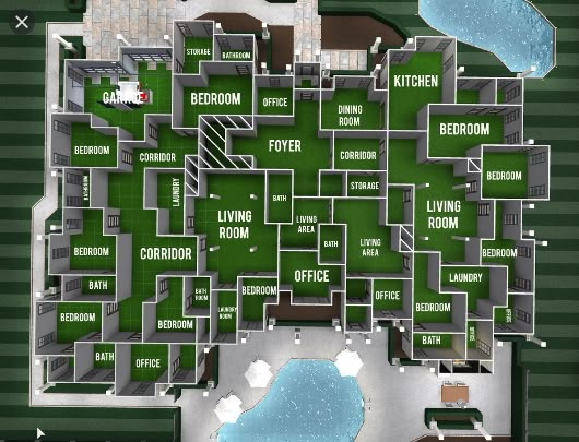 the floor plan for an apartment complex