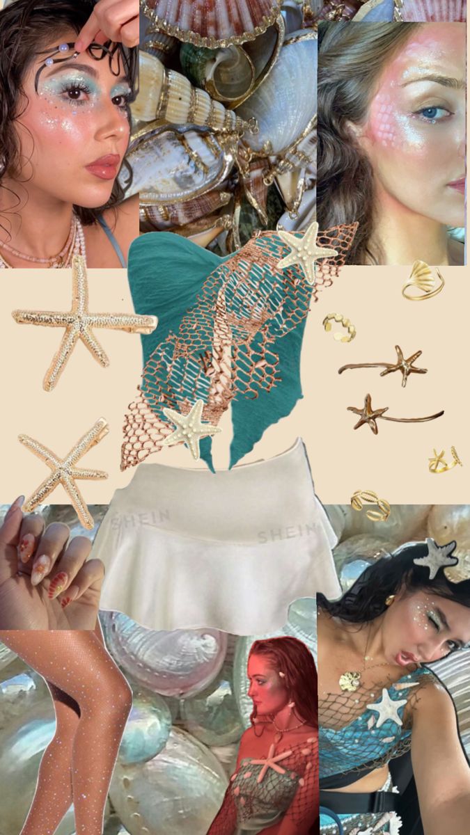 a collage of photos with different types of clothing and jewelry on display in multiple pictures