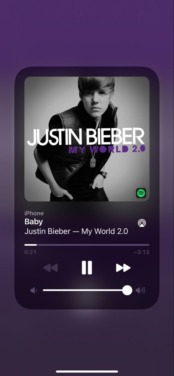 an mp3 player with the words just in bieberr on it's screen