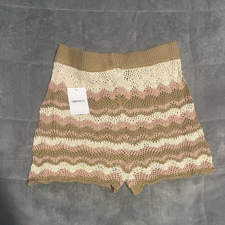 -Nwt -100% Cotton -Crochet Material -Beautiful Colors -Can Be Worn For Many Occasions Casual Spring Bottoms With Crochet Lace, Casual Crochet Lace Shorts For Spring, Spring Beige Bottoms With Crochet Trim, Beige Bottoms With Crochet Trim For Spring, Beige Crochet Trim Bottoms For Spring, Beige Summer Bottoms With Crochet Trim, Summer Beige Bottoms With Crochet Trim, Fitted Beige Bottoms With Crochet Trim, Forever 21 Beige Summer Bottoms