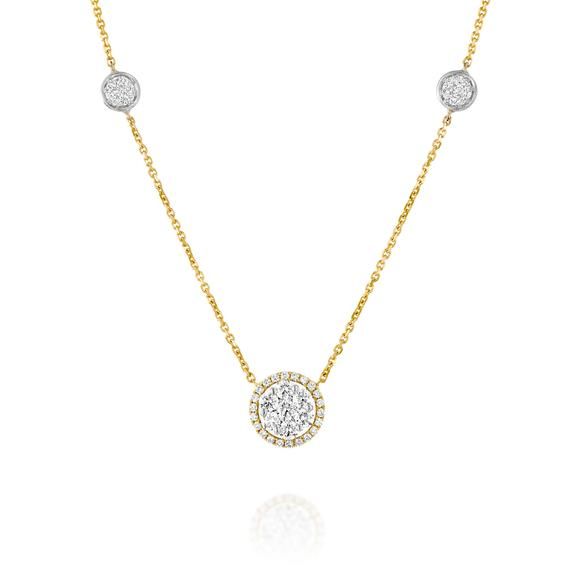 0.97 Carat Diamond Circle  Pendant Necklace Natural Brilliant Cut Bezel Diamond Necklace round  Charm Pave Diamond Necklace rose goldThis 18k yellow gold  Necklace 40 cm long has a Circle  Diamond  charm (W 14.5 mm H 8.9 mm).You can get this necklace in White gold, Yellow gold, Rose goldYou can get this necklace in 14k gold or 18k gold Product description***********************CharmShape Circle Diamond Ctw 0.97  CaratDiamond quantity 47 Round diamonds Daiamter 0.409Chain total length: 17"2 small Diamond Circle Pendant, Diamond Pendants Designs, Necklace Rose Gold, Circle Pendant Necklace, Circle Diamond, Necklace Rose, Diamond Charm, Geometric Necklace, Modern Necklaces