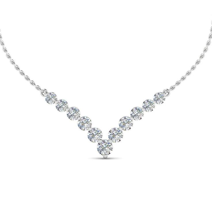 15 Ct Sparkling Round Cut Diamonds Women Necklace 14K White Gold | HarryChadEnt.com Jewellery Findings, Horseshoe Pendant, Anniversary Necklace, Tool Organizers, Graduation Necklace, Wedding Pendant, Heart Necklace Diamond, Diamond Necklaces, Women Necklace