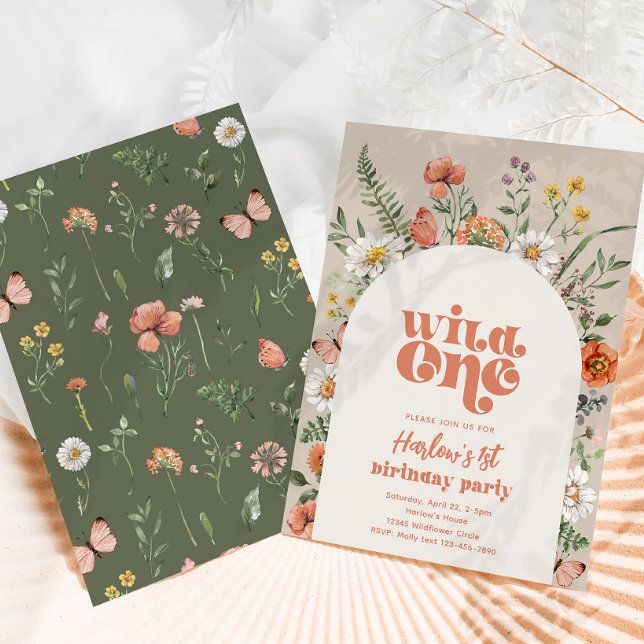 two cards with flowers on them sitting next to each other