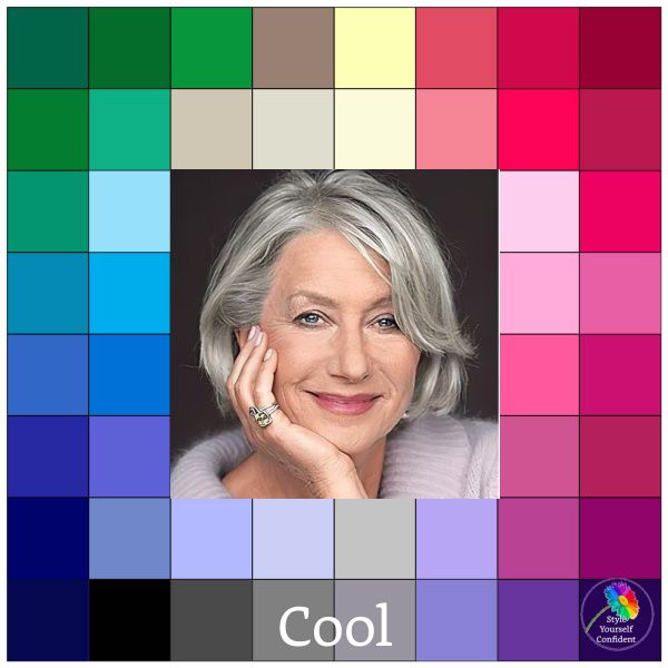 Color analysis COOL - #Coolcolors #coolcoloranalysis https://www.style-yourself-confident.com/color-analysis-cool.html Cool Colours Palette, Colors For Summer Skin Tone, Cool Winter Color Palette Outfits, Deep Winter Palette Outfits, My Colour Palette, Warm Spring Color Palette, True Winter Color Palette, Cool Summer Palette, Wardrobe Colors