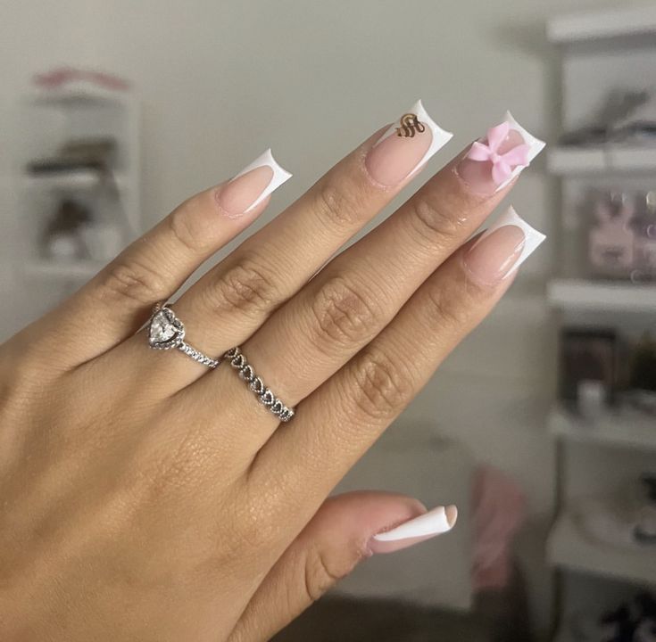 Ring Finger Nails, Colored Acrylic Nails, Basic Nails, Simple Acrylic Nails, Short Square Acrylic Nails, Long Acrylic Nails Coffin, Long Acrylic, Unique Acrylic Nails, Bling Acrylic Nails