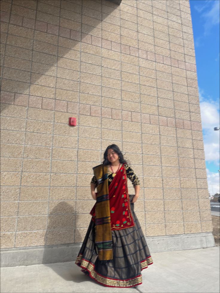 #gurung #traditional #nepali #nepaligirl #gurungdress #culture Nepali Clothes Aesthetic, Nepali Dress Aesthetic, Gurung Dress Aesthetic, Gurung Dress Nepal, Nepali Hairstyle, Rai Dress Nepali, Gurung Dress Traditional, Nepali Dress Traditional, Nepal Traditional Dress