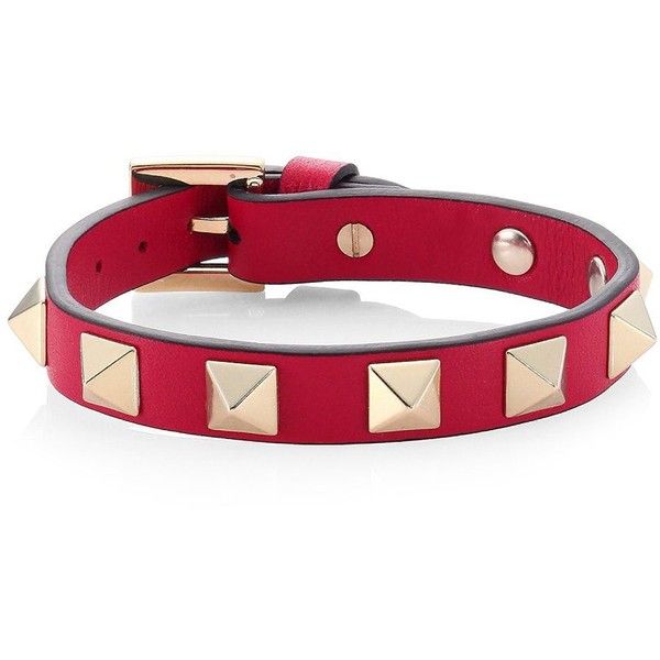 Valentino Bracelet Rockstud, Valentino Bracelet, Valentino Jewelry, Bracelets Leather, Leather Bangle, Polish Jewelry, Leather Jewelry, Valentino Garavani, Leather Bracelet