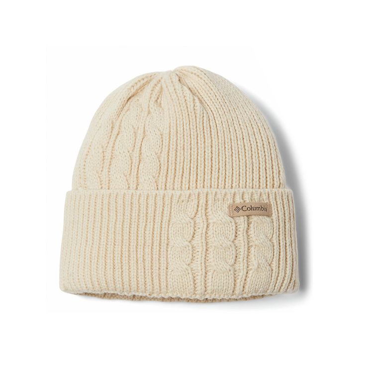 Stay warm and stylish with this women's Columbia Agate Pass cable knit beanie. Stay warm and stylish with this women's Columbia Agate Pass cable knit beanie. Cable knit designCONSTRUCTION & CARE Shell: acrylic Lining: polyester microfleece Machine wash ImportedFIT & SIZING One size fits most Color: White. Gender: female. Age Group: adult. Warm Solid Color Crochet Hat, Winter Knit Crochet Hat, Winter Outdoor Cable Knit Beanie, Winter Cable Knit Beanie For Outdoor, Cable Knit Beanie For Outdoor Winter Use, Cold Weather Cable Knit Hat, Casual Cable Knit Beanie For Outdoor, Casual Outdoor Cable Knit Beanie, Adjustable Cream Beanie