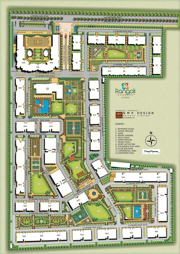 the site plan for an upcoming residential development in west houston, texas with lots of parking spaces