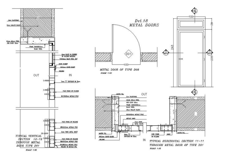 some drawings of different types of windows and doors