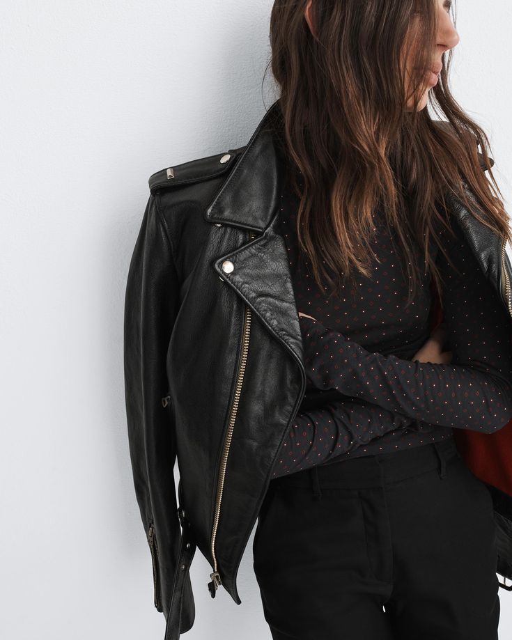 Buy the Dallas Leather Moto Jacket at rag & bone. Free Shipping in the US. Winter Workwear Biker Jacket With Belt Loops, Winter Biker Jacket With Belt Loops For Work, Retro Spring Biker Jacket With Zipper Closure, Retro Biker Jacket With Zipper Closure For Spring, Retro Biker Jacket With Zipper For Spring, Retro Biker Jacket With Zipper For Biker Events, Edgy Biker Jacket With Belt Loops For Workwear, Retro Leather Jacket With Zipper For Biker Events, Fall Biker Outerwear With Belt Loops