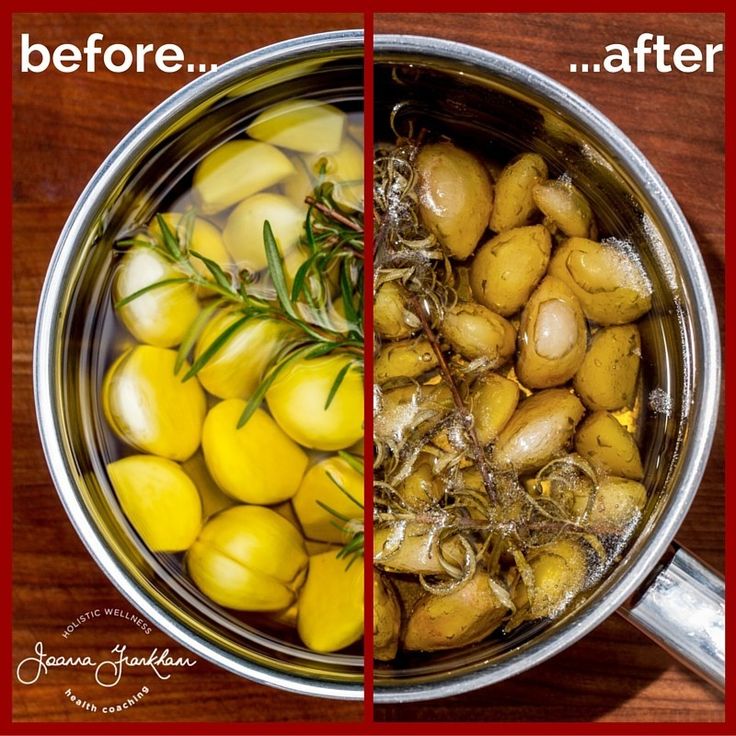 the before and after pictures show how to cook potatoes