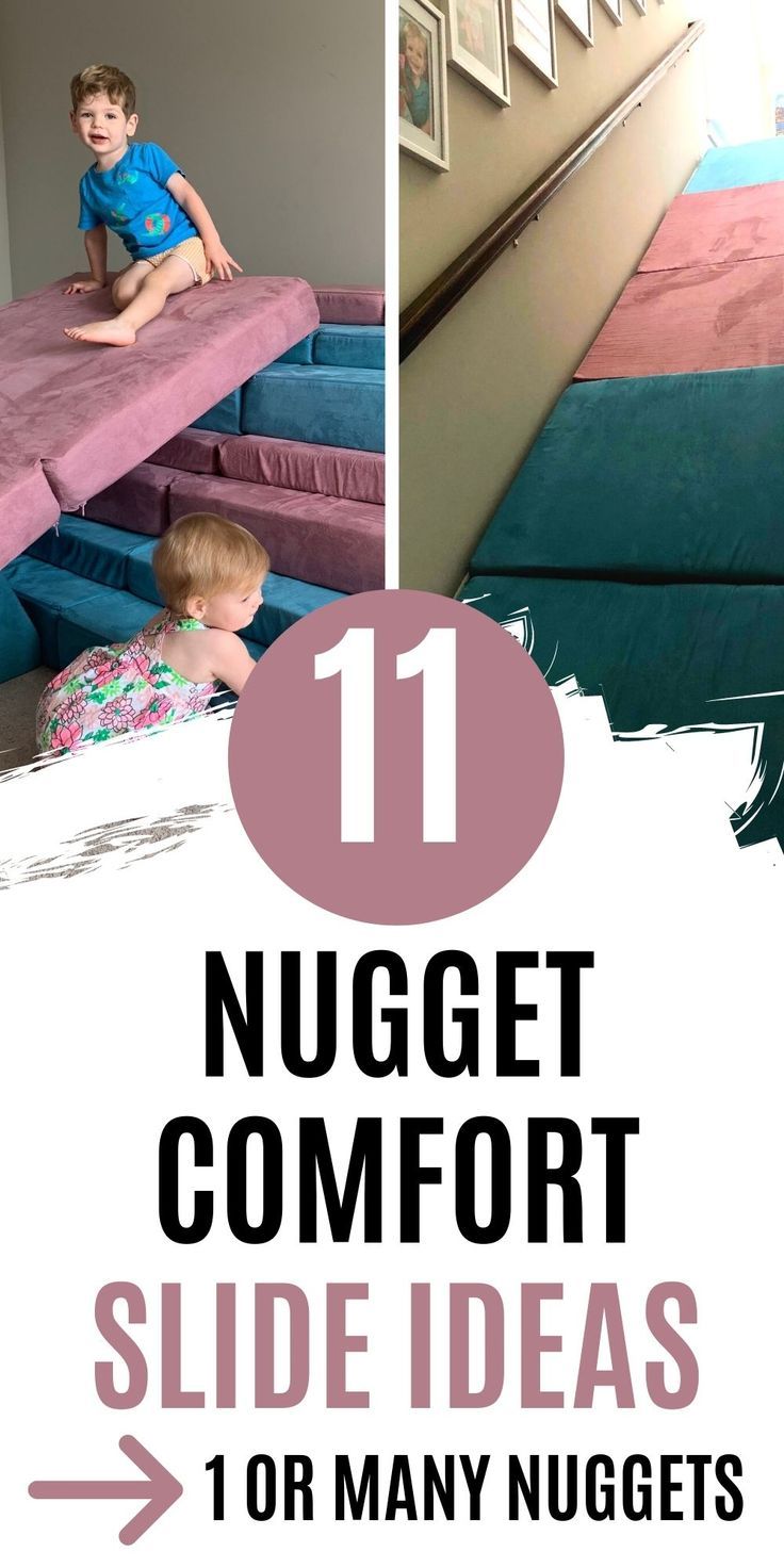 a collage of photos with the text 11 nugget comfort slide ideas for many nuggets