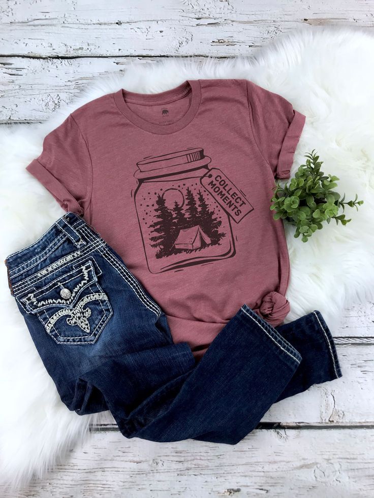 Adventure Shirts, Camp Shirts, Collect Moments, Boho Shirt, Cute Shirt Designs, Bear Cub, Nature Shirts, Adventure Shirt, Boho Shirts