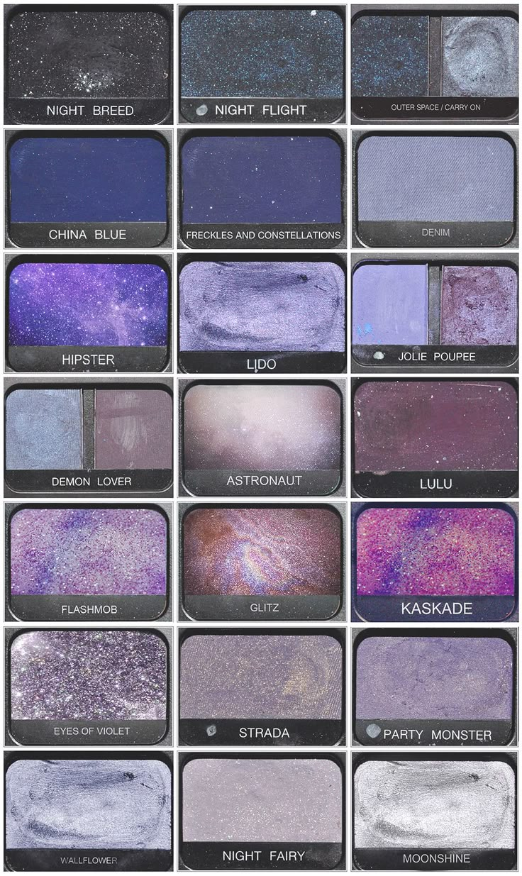 galaxy fairy shades Eyeshadow Names, Olive Core, Glitter Tumblr, Nars Eyeshadow, Yennefer Of Vengerberg, Makeup Pallets, Under Your Spell, Heavy Makeup, Dope Makeup